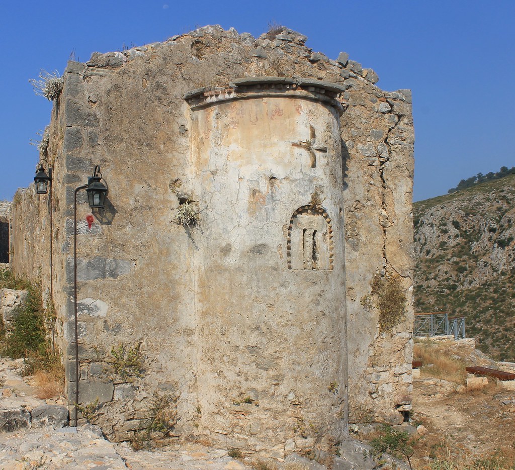 Historic Church of Saints Sergius and Bacchus inside Himara Castle walls