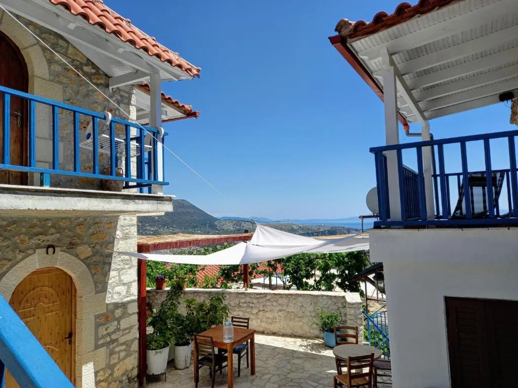 Stone buildings in Himara Old Town near Amphora Guesthouse