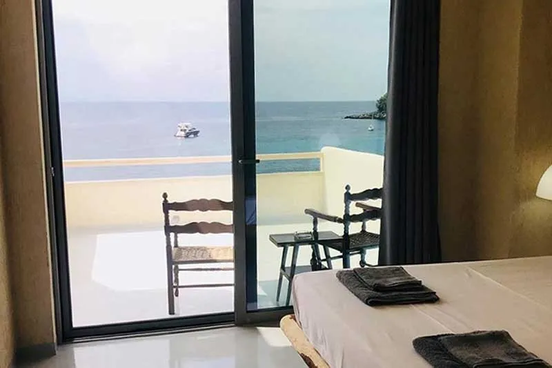 Exterior of Geo & Art Boutique Hotel in Himara center