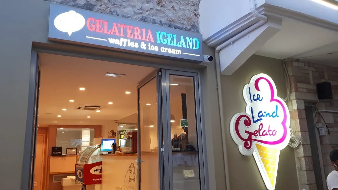 Iceland Gelato artisanal ice cream on Spile SH8 in Himara