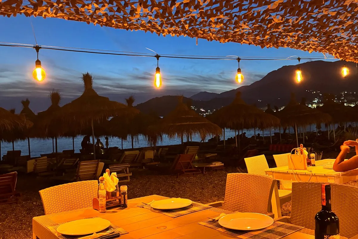 Lui Potam seafood restaurant on Potam Beach in Himara