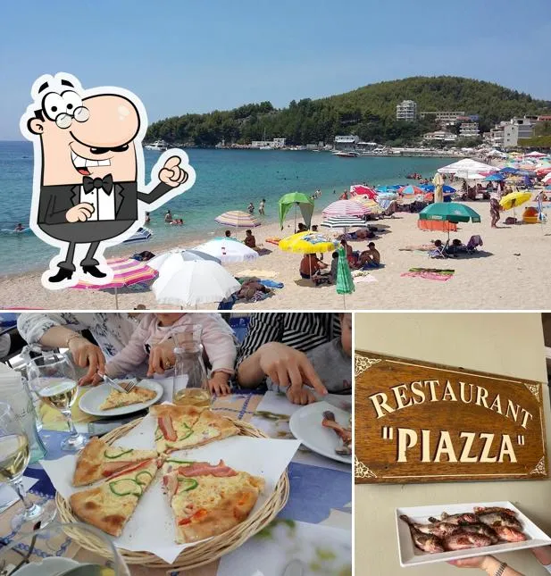 Piazza Restaurant pizza and seafood dining in central Himara
