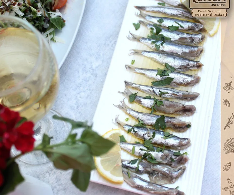 Taverna Lefteri seafood restaurant on Spile waterfront in Himara