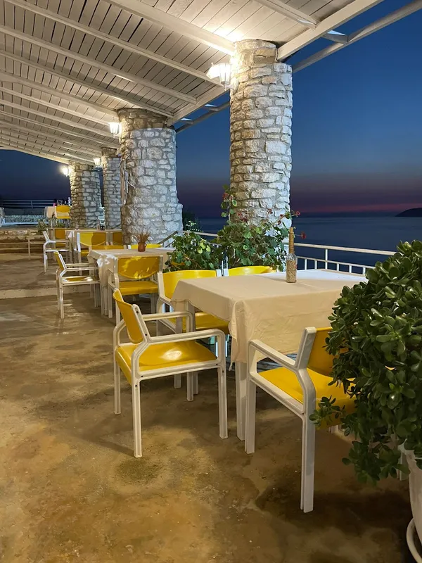 Tramonto Ristorante cliff-edge Mediterranean dining with sea views in Himara