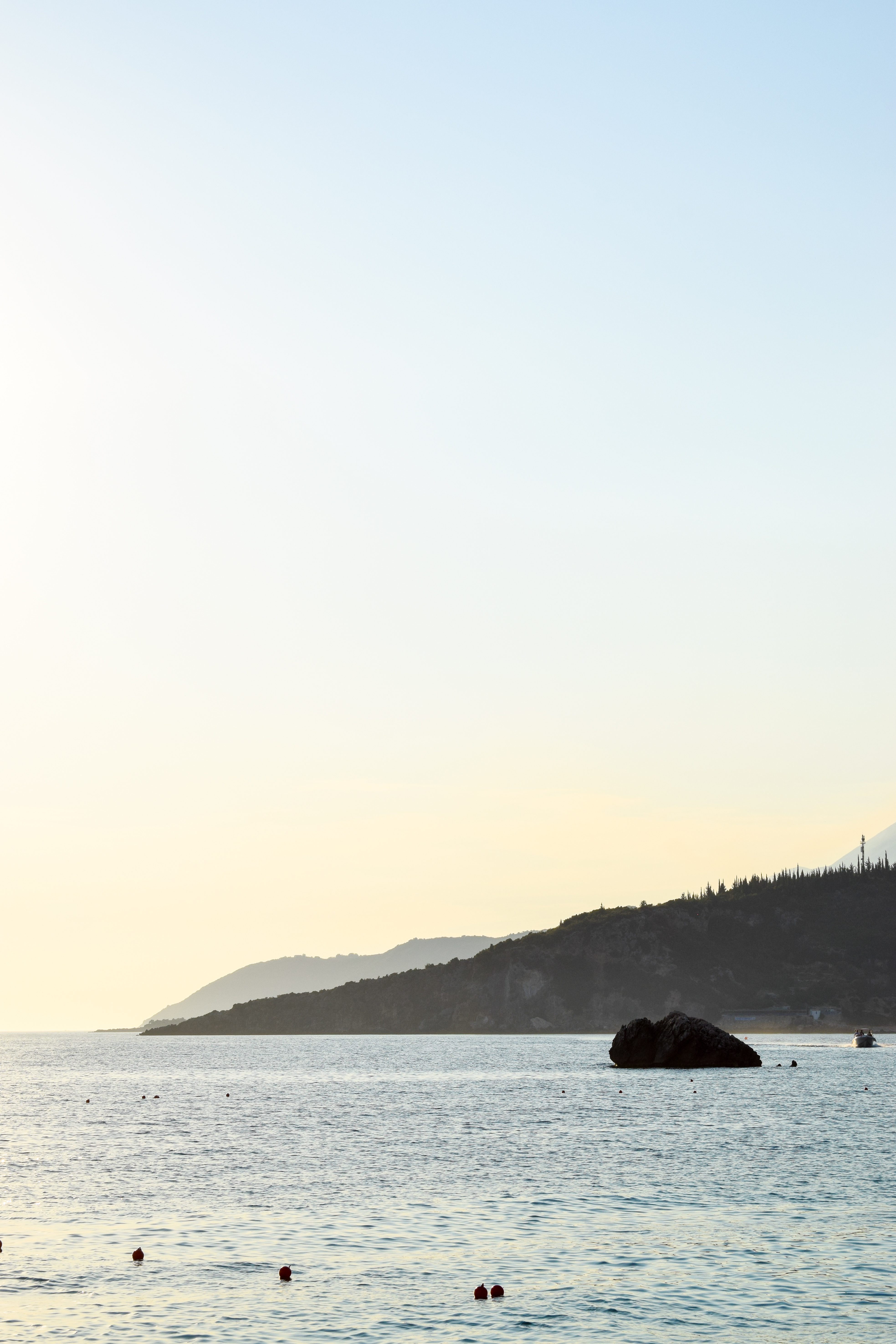 Crystal-clear turquoise water at Filikuri Beach ideal for snorkeling